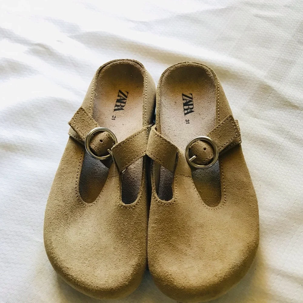 Zara Kids Tan clogs Shoes - Picture 3 of 7